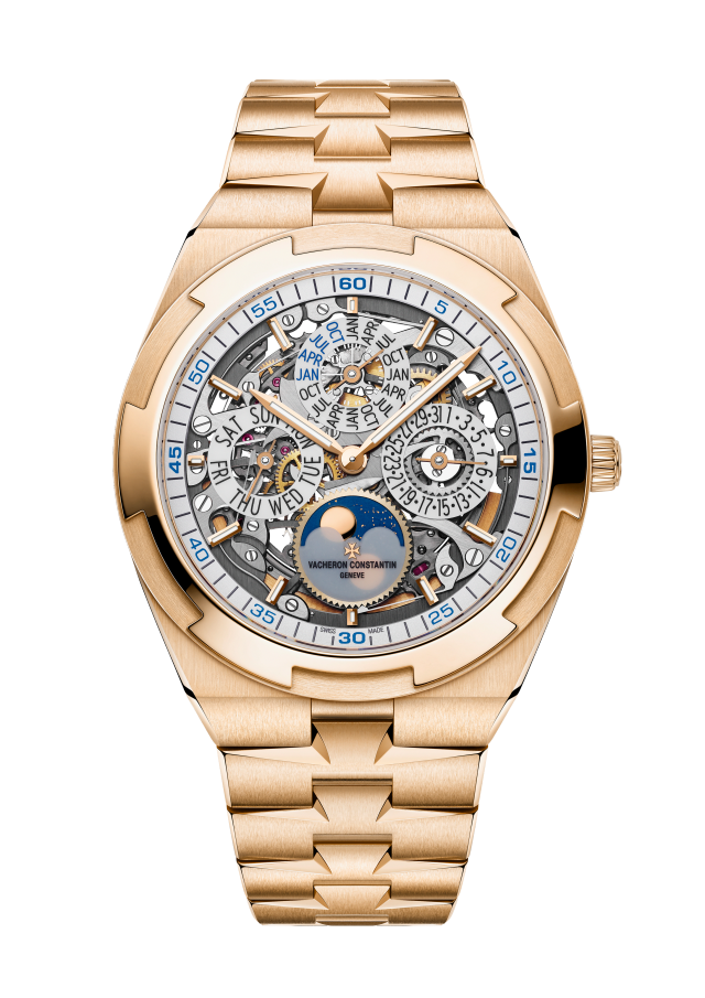 Overseas perpetual calendar ultra-thin skeleton