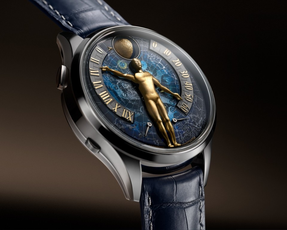 Alternative view - Packshot - Watch - Métiers d'Art Tribute to The Quest of Time - 43 mm White Gold with Alligator leather strap